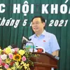 Top legislator meets voters in Hai Phong city