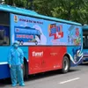 Hanoi launches “zero-dong supermarket bus” to support pandemic-hit workers