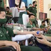 Military youth joins blood drive to fight pandemic