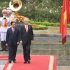 Welcome ceremony held for Malaysian PM