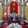 State leader welcomes Chairwoman of Lao Presidential Office