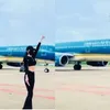 Woman posing for Tiktok video at airport tarmac banned from flying