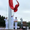 National flag raised on Co To island to mark President Ho's trip