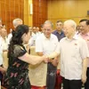 Party chief meets voters in Hanoi