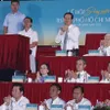 President Vo Van Thuong attends HCM City River Festival