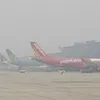 Thick fog forces flight delays in Noi Bai airport