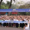 People run to respond to Earth Hour 2024 Campaign