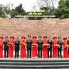 Bas-relief sculpture featuring President Ho and soldiers of 308 Infantry Division inaugurated