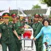 Remains of martyrs repatriated from Laos reburied in Dien Bien