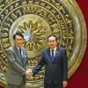 Top legislator hosts member of Japan's House of Representatives