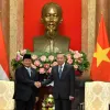 Top leader of Vietnam receives President-elect of Indonesia