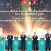 Vietnamese and Lao top legislators attend inauguration of internationally branded project in Laos