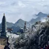 Mount. Fansipan coated in frost in first days of new year