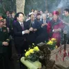 State President Luong Cuong offers incense in commemoration of Hung Kings