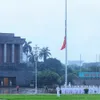 National flag lowered to half-mast at Ba Dinh Square in state funeral for former President Tran Duc Luong