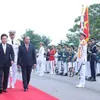 Korean President hosts welcome ceremony for Vietnamese Party leader