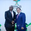 PM meets with Southern African President at expanded BRICS Summit