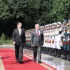 State President hosts welcome ceremony for Jordanian King