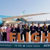 Vietnam Airlines operates 1st passenger flight to Long Thanh International Airport