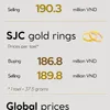 Infographic: Gold bar and ring prices hit record on January 29