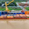 First container ship on direct Nanning-Can Tho route arrives in Can Tho