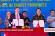 Dioxin-free airport land handover