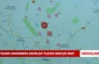 Young engineers develop flood rescue map