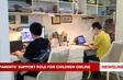 Parents' support role for children online