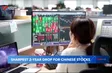 Sharpest 2-year drop for Chinese stocks