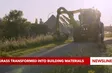 Transforming grass into building materials