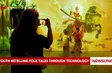Youth retelling folk tales through technology