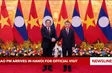 Lao Prime Minister arrives in Hà Nội for official visit