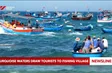 Turquoise waters draw tourists to fishing village