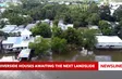 Riverside houses awaiting the next landslide