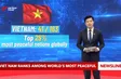 Việt Nam ranks among the world's most peaceful countries