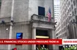 U.S. financial stocks under pressure from AI