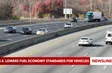 U.S. lowers fuel economy standards for vehicles