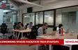 Coworking spaces facilitate tech startups