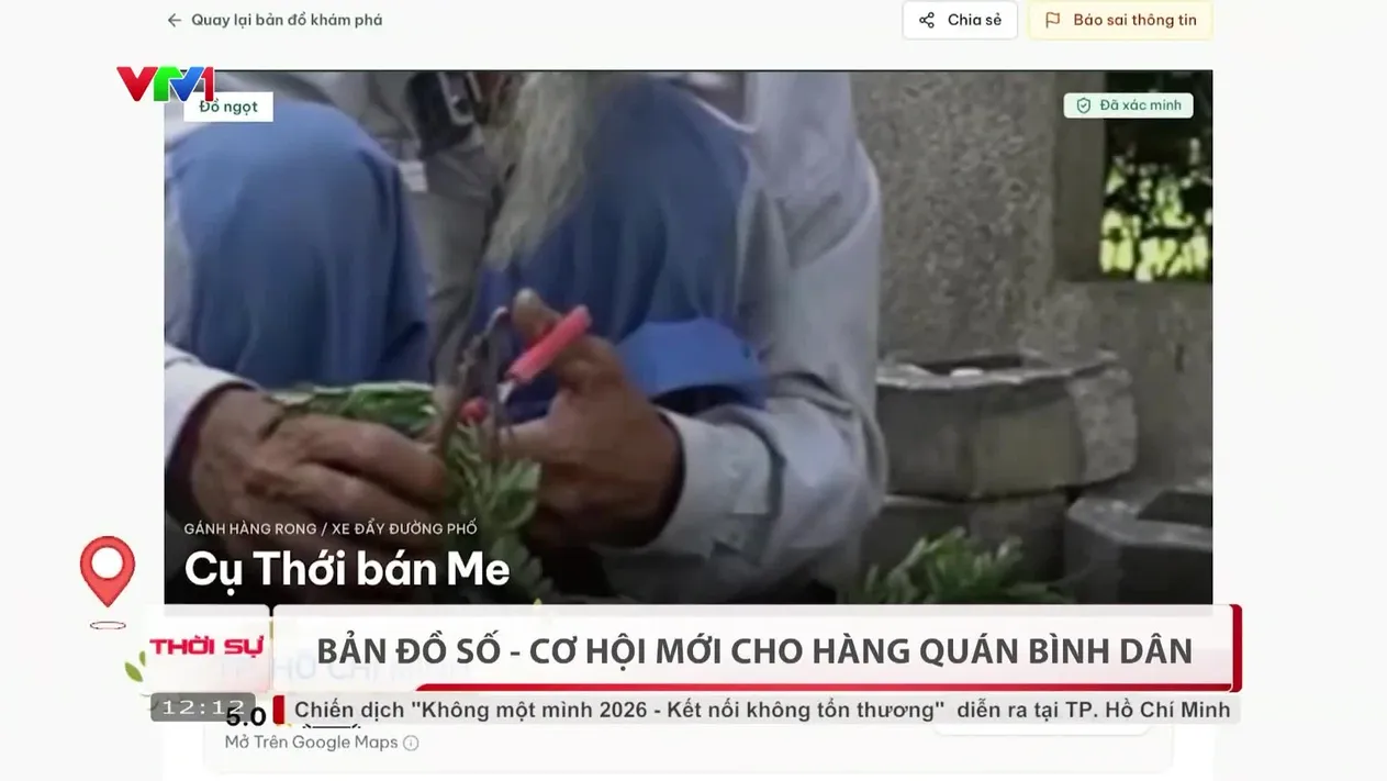 Bản đồ số - Cơ hội mới cho hàng quán bình dân