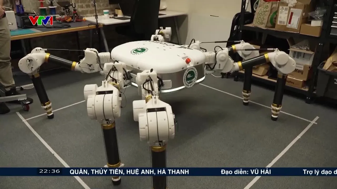 Robot nhện xây nhà