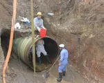 Mất 4 ngày đường ống nước sông Đà mới trở lại bình thường