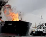 Cháy tàu chở dầu ở Vịnh Mexico