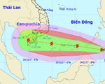 Bão Tembin dự báo đêm nay vào biển Đông