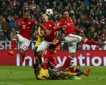 Lượt đi vòng 1/8 Champions League: Thắng đậm Arsenal, Bayern đặt 1 chân vào tứ kết