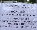 Cấp phép tạm thời trông giữ xe tại khu di tích Văn Miếu