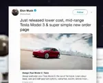 Tesla tung ra thị trường xe Model 3 với giá thành rẻ