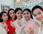 Á hậu Thanh Tú rạng rỡ trong lễ ăn hỏi với doanh nhân thành đạt