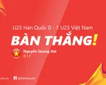 VIDEO: Pha ghi bàn tuyệt đẹp vào lưới U23 Hàn Quốc của Quang Hải