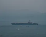 Tàu sân bay Mỹ USS Carl Vinson đã neo đậu trong vịnh Đà Nẵng