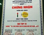 Mập mờ việc cấp giấy chứng nhận top 10 thương hiệu cho Vinaca